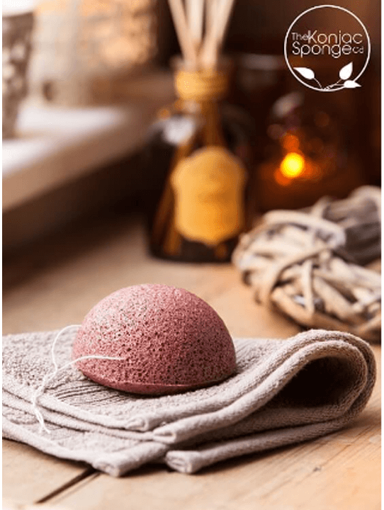 Kuu Konjac,Sponge With French Red Clay,ฟองน้ำ,ใยบุก,โคลนแดงฝรั่งเศส,ผิวแห้ง,บอบบางแพ้ง่าย,ใยบุกพืชจากธรรมชาติ