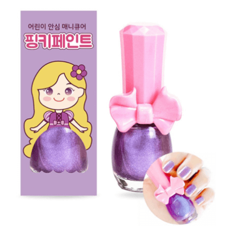 Pinky Cosmetics,Pink Princess Kids,Pinky Cosmetics Pink Princess Kids Water-based Nail Polish Pinky Paint สีทาเล็บ,สีทาเล็บสำหรับเด็ก